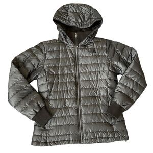 The North Face Goose Down 600 Puffer Coat in Dark Grey Size Medium